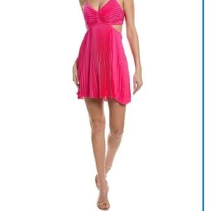 ALC Elegant Pink Pleated Dress